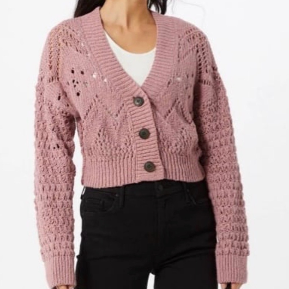 Free People Pink Women’s Chloe Cropped Cardigan Size S/P